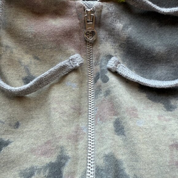 Hard Candy Hooded Zip-Up Sweatshirts Floral & Tie-Dye Prints Women XL(15-17) 2Pk - Picture 9 of 12